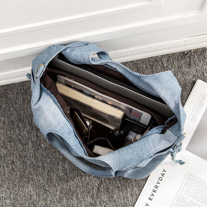 Sac en Denim Blue Edge- édition Ange Haven