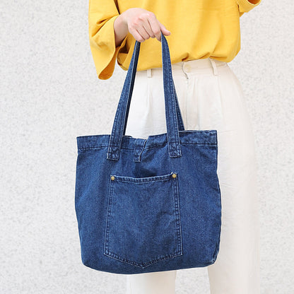 Denim handbag