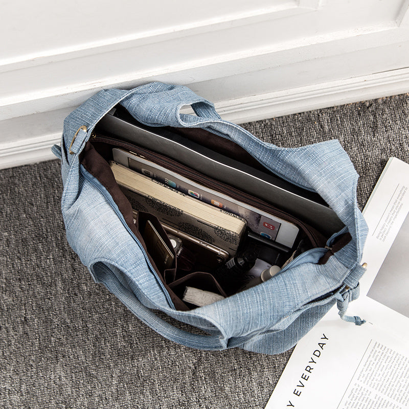 Sac en Denim Blue Edge- édition Ange Haven