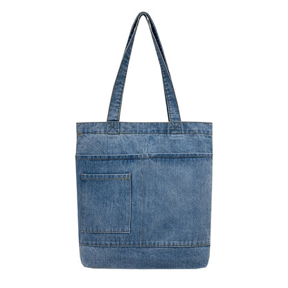 Women's Simple All-match Shoulder Denim Handbag
